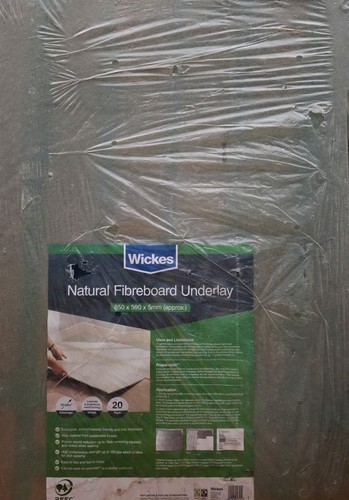 Wickes 5mm wood fibre underlay - wood,