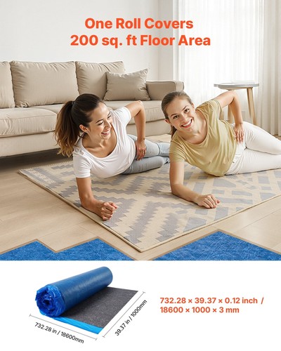 Floor underlayment 400 ft - 400, sq.
