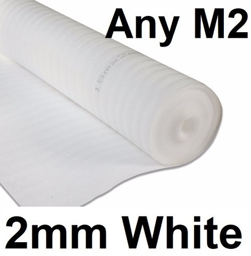 2mm white comfort underlay - white, for