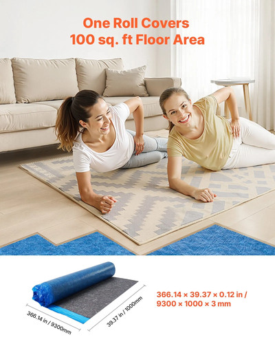 Floor underlayment 100 - underlayment, sq