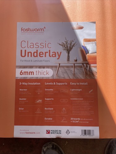 Fastwarm underlay for wood - for, and