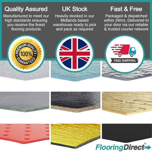 Acoustic underlay for - underlay, laminate