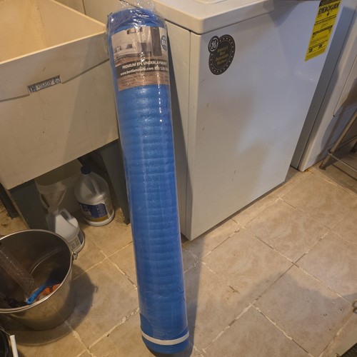 Blue flooring underlayment - blue,
